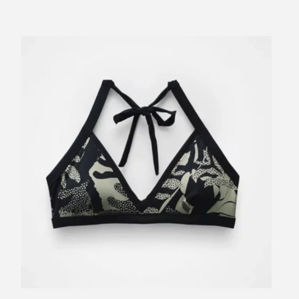 prAna Sunset Scene Triangle Swim Top XL UPF 50 Eco Swim Bikini NWT